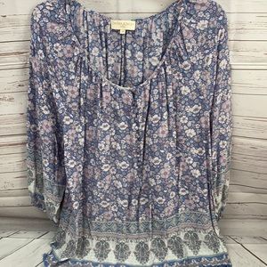 Cynthia Rowley Border Print top 2X